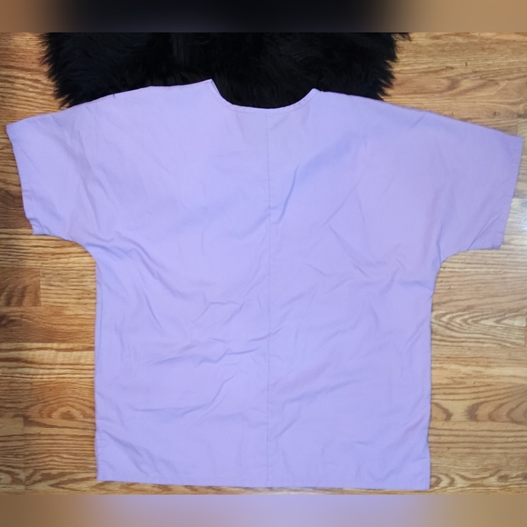 Cherokee Authentic Workwear Purple Scrub Top Size M - Picture 3 of 5